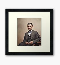 Colorized - Abraham Lincoln Framed Print