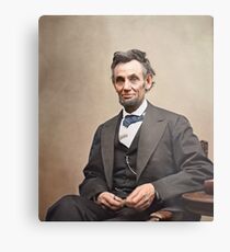Colorized - Abraham Lincoln Metal Print