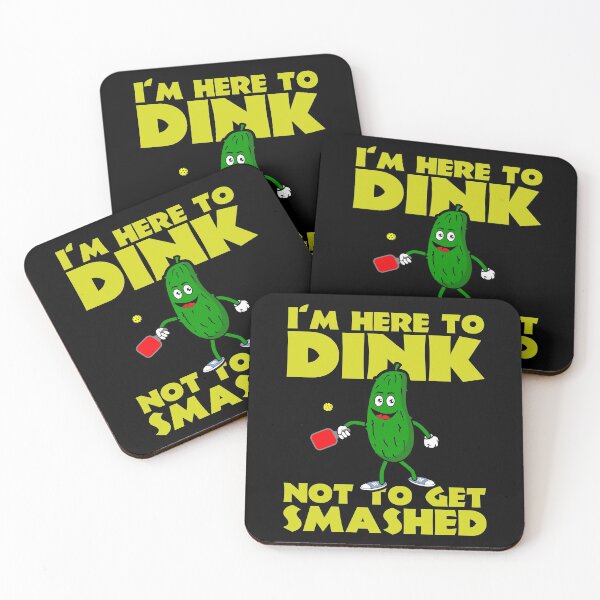 Item preview, I`m Here to Dink Not To Get Smashed Funny Pickleball T shirt designed and sold by Dan66.