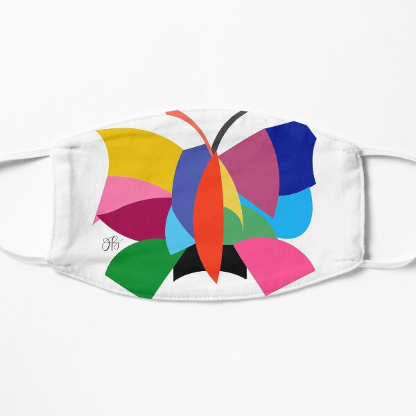 Abstract Butterfly Flat Mask