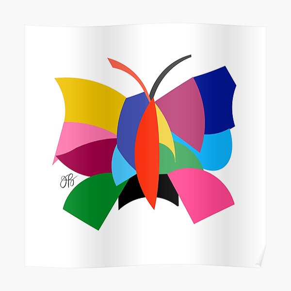 Abstract Butterfly Poster