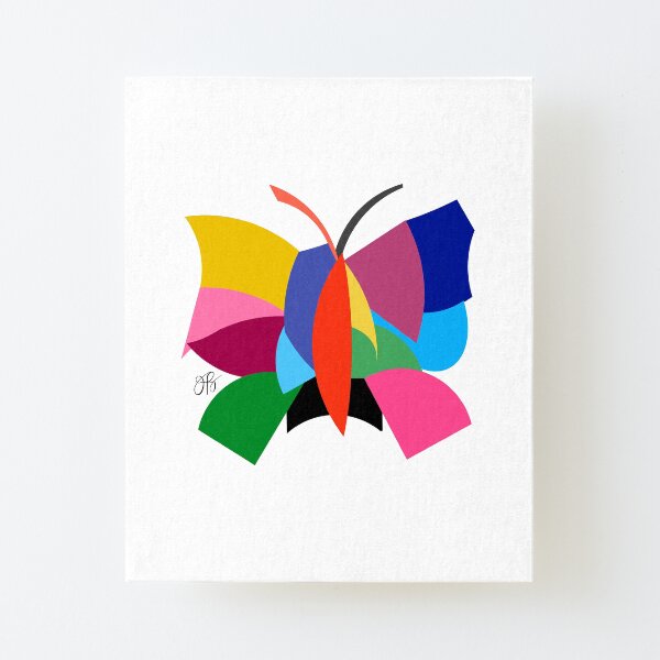 Abstract Butterfly Canvas Mounted Print
