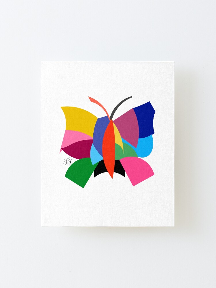 Alternate view of Abstract Butterfly Mounted Print