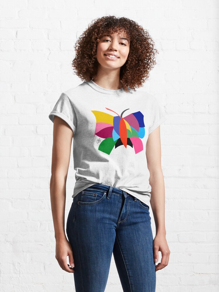 Alternate view of Abstract Butterfly Classic T-Shirt