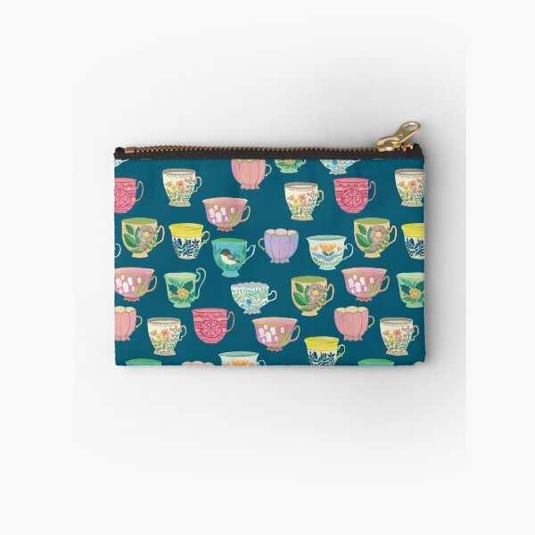 Item preview, Vintage Tea Cups {Prussian Blue} designed and sold by Cecilia Mok.