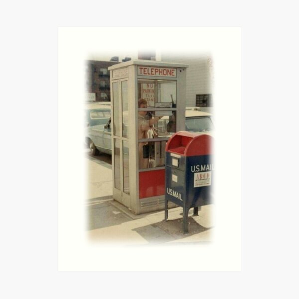 USA製 60s~70's Vintage Phone Booth Sign Retro 1970's Phone Booth and Post Office Box