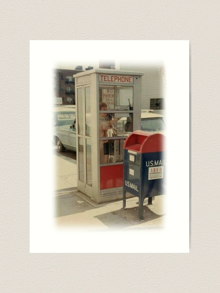 Retro 1970's Phone Booth and Post Office Box