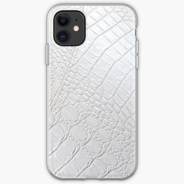 White Leather - iPhone Case iPhone Soft Case