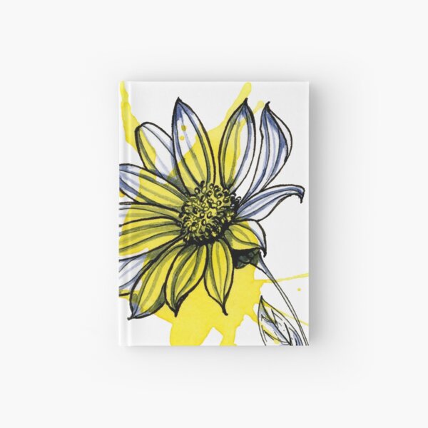 Daisy Flower Hardcover Journal