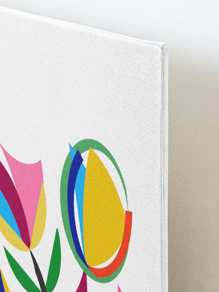 Alternate view of Abstract Flower Dish Mounted Print