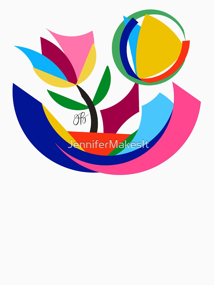 Abstract Flower Dish by JenniferMakesIt