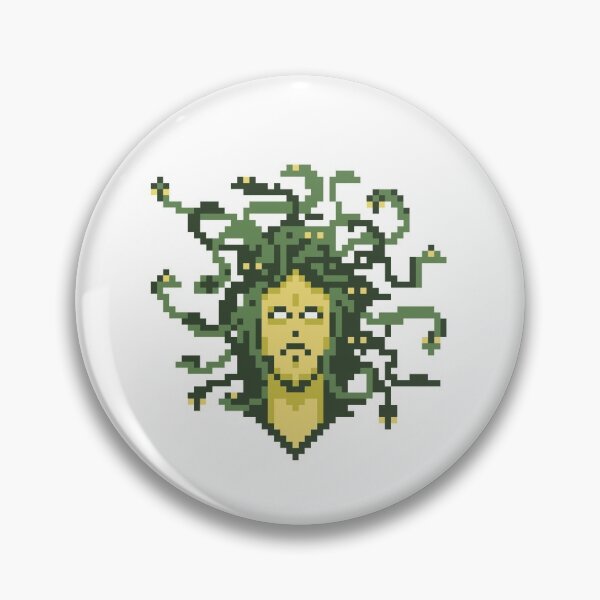 Item preview, Pixelated snake haired Monster designed and sold by TextyQuotes.