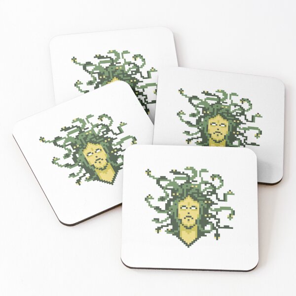 Item preview, Pixelated snake haired Monster designed and sold by TextyQuotes.