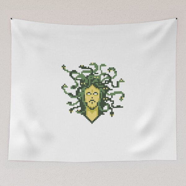 Item preview, Pixelated snake haired Monster designed and sold by TextyQuotes.
