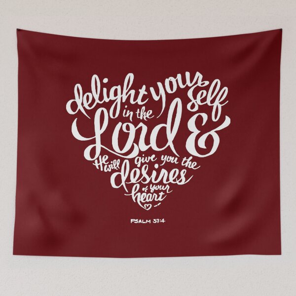 Item preview, Delight yourself in the Lord Psalm 37:4 designed and sold by KA DESIGNS.