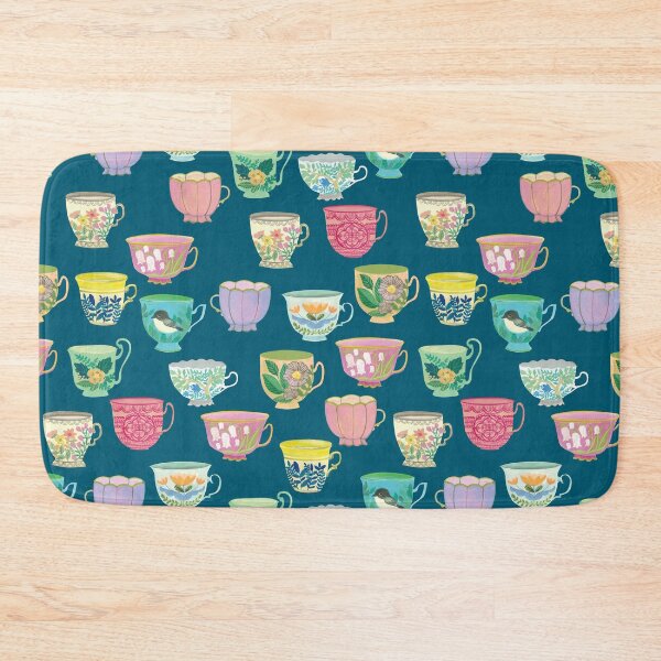 Item preview, Vintage Tea Cups {Prussian Blue} designed and sold by Cecilia Mok.