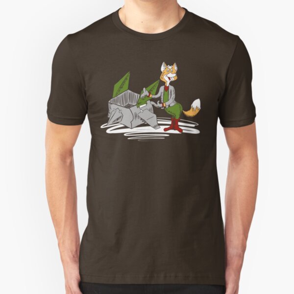 Starfox In Socks. Slim Fit T-Shirt