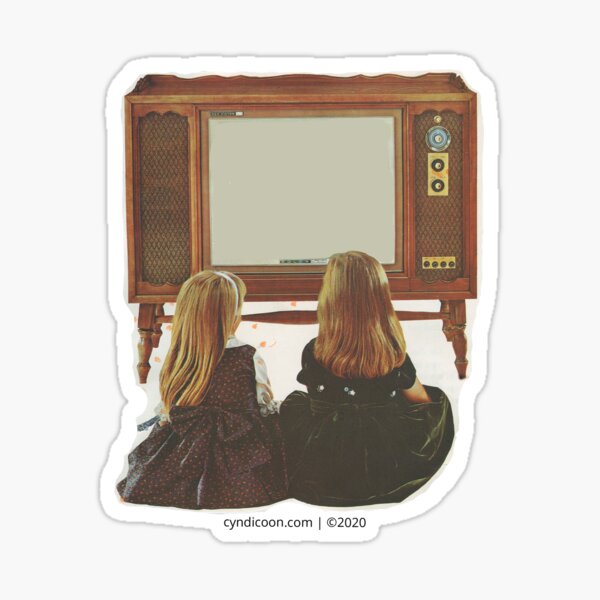 Vintage Encyclopedia Series TV Viewers Sticker