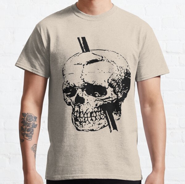 Skull With Tamping Iron Diagram Front And Lateral View  Classic T-Shirt