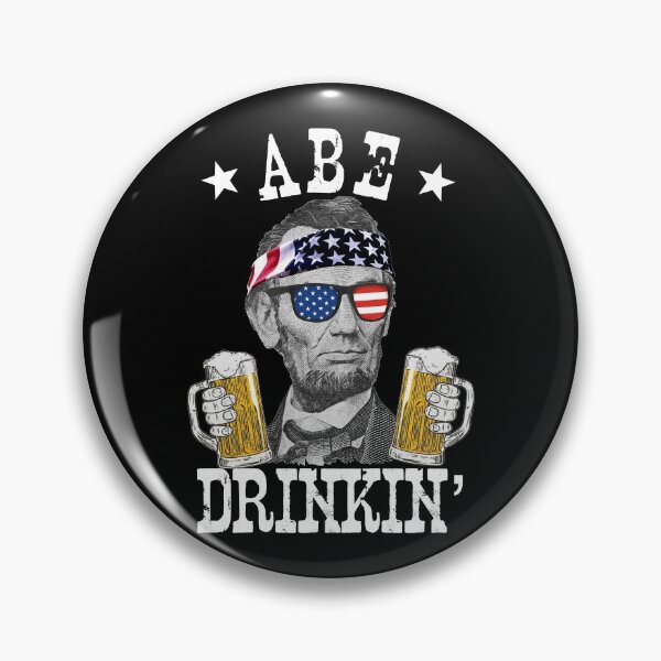 Artikelvorschau, Abe Drinkin patriotischer Amerikaner Abraham Lincoln Drinking Shirt Gear entworfen und verkauft von DynamicDesign.