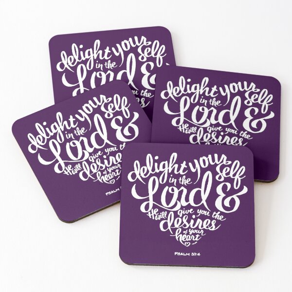 Item preview, Delight yourself in the Lord Psalm 37:4 designed and sold by KA DESIGNS.