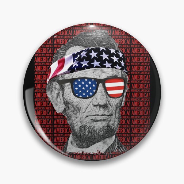 Artikelvorschau, Abraham Lincoln America! Patriotischer USA-Vintager Juli 4. Hemd-Gang entworfen und verkauft von DynamicDesign.