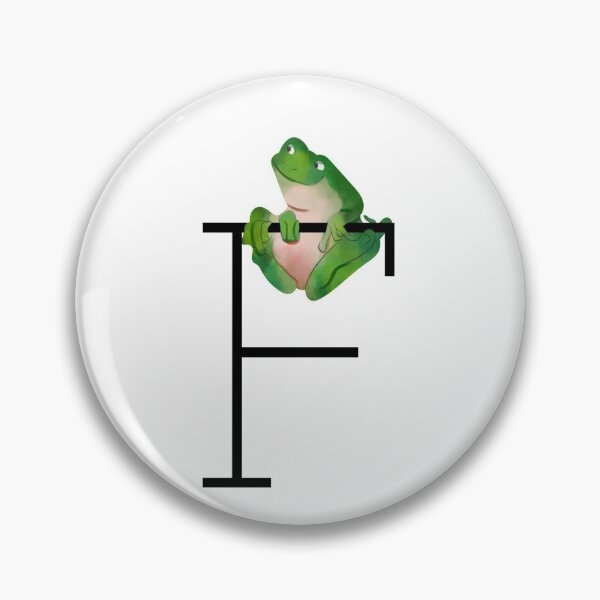 Artikelvorschau, F für Frosch entworfen und verkauft von TextyQuotes.