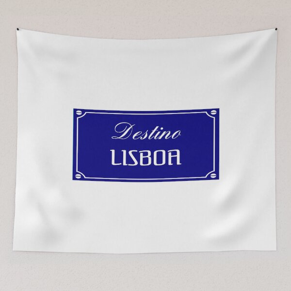 Item preview, Beautiful and cute illustration "Destination Lisbon" for holiday and travel gift as souvenir designed and sold by aromed2002.