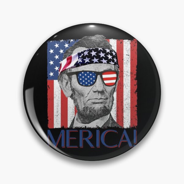 Artikelvorschau, Patriotische amerikanische Flagge Abraham Lincolns Merica Juli 4. Hemd-Gang entworfen und verkauft von DynamicDesign.