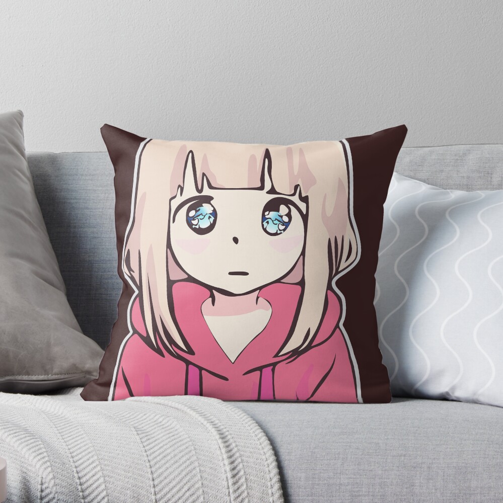 Cute Anime Girl - I'm Cute Throw Pillow