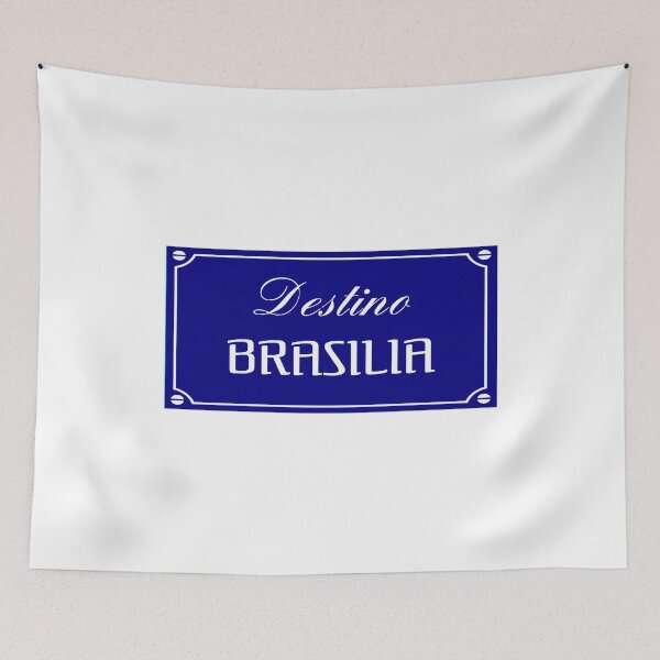 Item preview, Beautiful and cute illustration "Destination Brasilia" for holiday and travel gift as souvenir designed and sold by aromed2002.