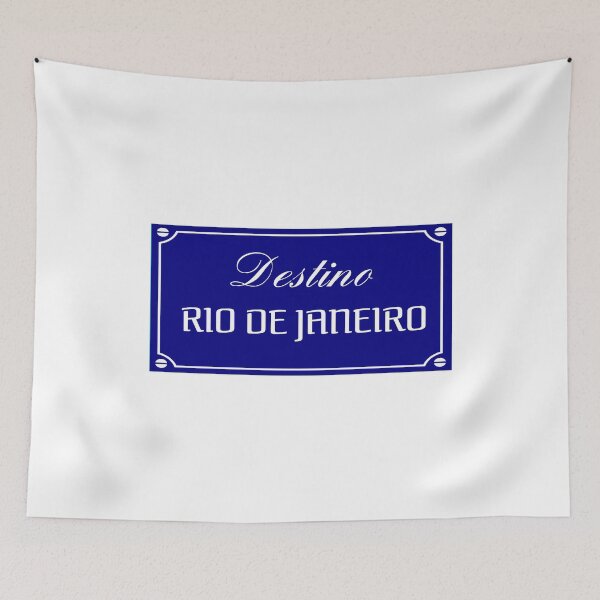 Item preview, Beautiful and cute illustration "Destination Rio De Janeiro" for holiday and travel gift as souvenir designed and sold by aromed2002.