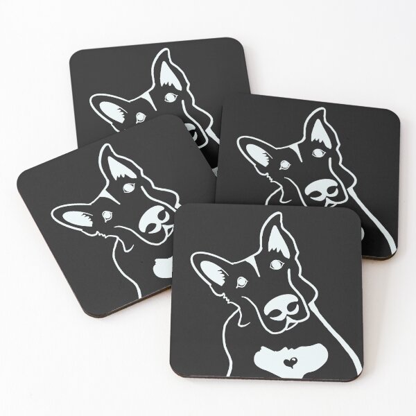 Item preview, My BIG goofy German Shepherd! (white outline) designed and sold by dreamweavergt.
