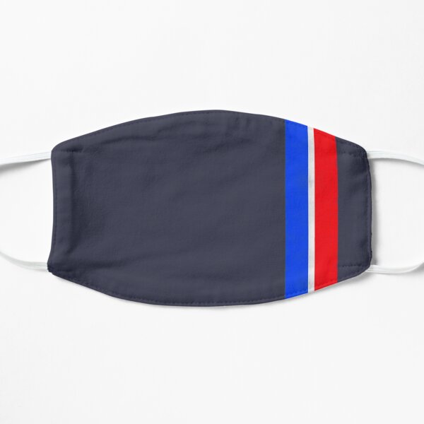 DS Bridges - Grunge Style Red White and Blue Stripe Flat Mask