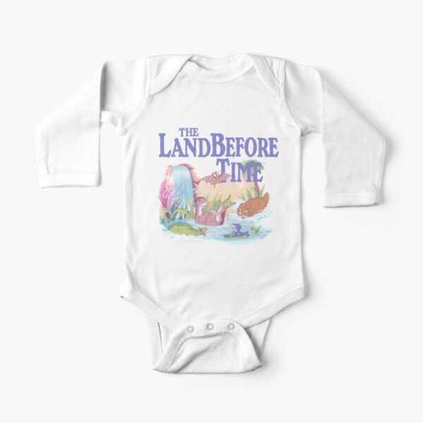 Prehistoric Dinosaur Long Sleeve Baby One-Piece
