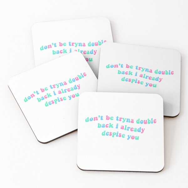 Item preview, dont be tryna double back sticker designed and sold by bandixie102.