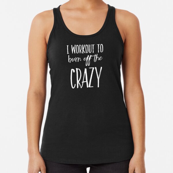 Do Yoga To Burn Off The Crazy Funny Gift Novelty Tank Top Gym Training Vest