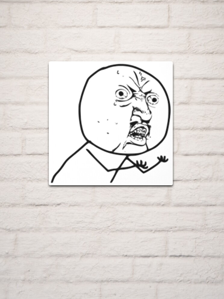 Angry Troll Face Social Media | Art Board Print