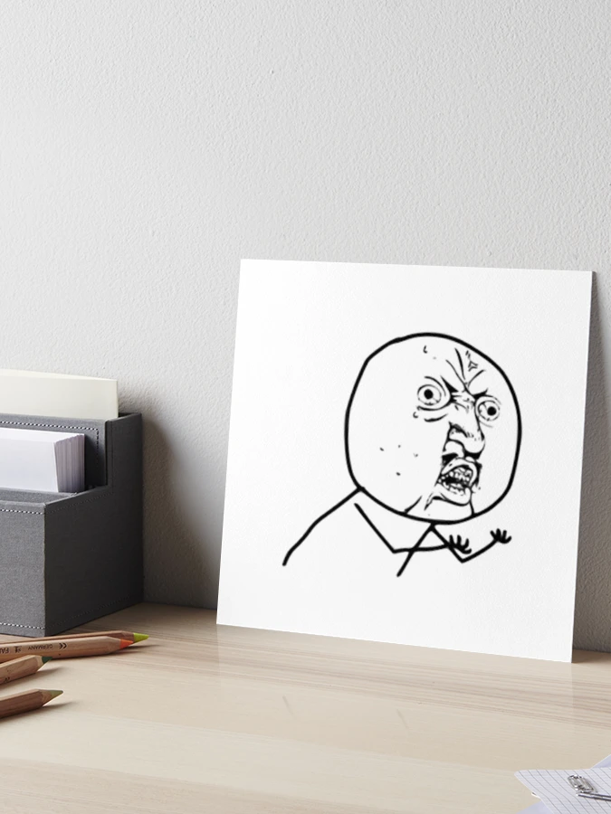 SAD TROLL FACE | Art Board Print