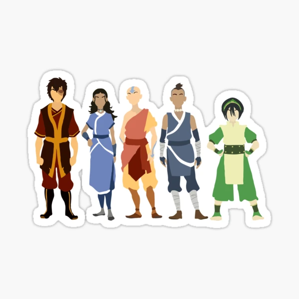 25 Avatar The Last Airbender Stickers, 2.5 x 2.5 each, Party Favors