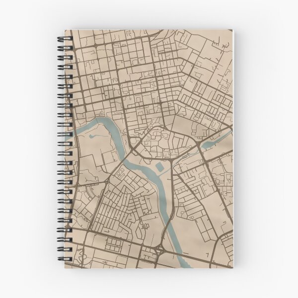Item preview, Nur-Sultan Sepia Map designed and sold by CPTVDesign.