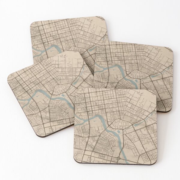 Item preview, Nur-Sultan Sepia Map designed and sold by CPTVDesign.