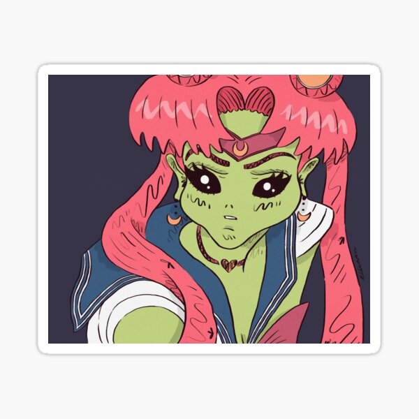 alien moon Sticker