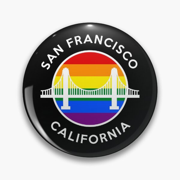 Artikelvorschau, GOLDEN GATE - RAINBOW RUNDE SF CA - D2WHITE entworfen und verkauft von personalitee.