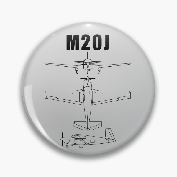 Artikelvorschau, Vintage Black M20J Airplane Schema Airline Pilot Shirt Gear entworfen und verkauft von DynamicDesign.