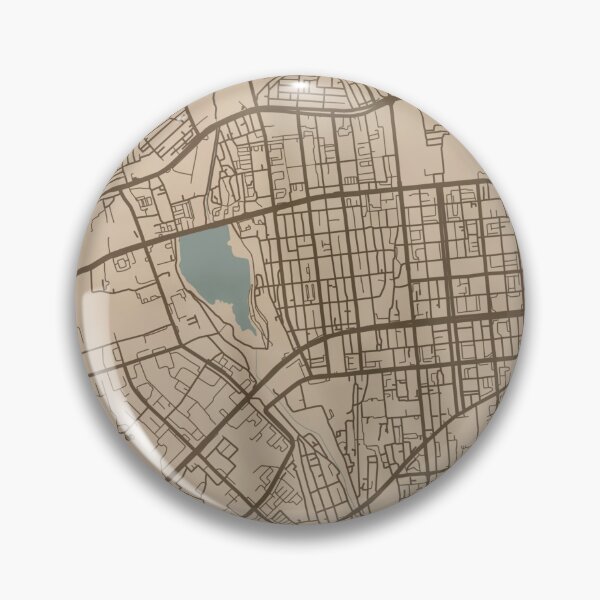 Item preview, Almaty Sepia Map designed and sold by CPTVDesign.