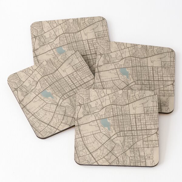 Item preview, Almaty Sepia Map designed and sold by CPTVDesign.