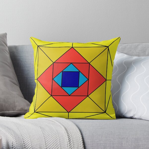 Suspiria Stained Glass Throw Pillow
