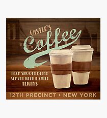 Castle's Coffee T-Shirt Photographic Print
