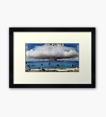 Colorized Operation Crossroads Baker, Bikini Atoll,1946 Framed Print